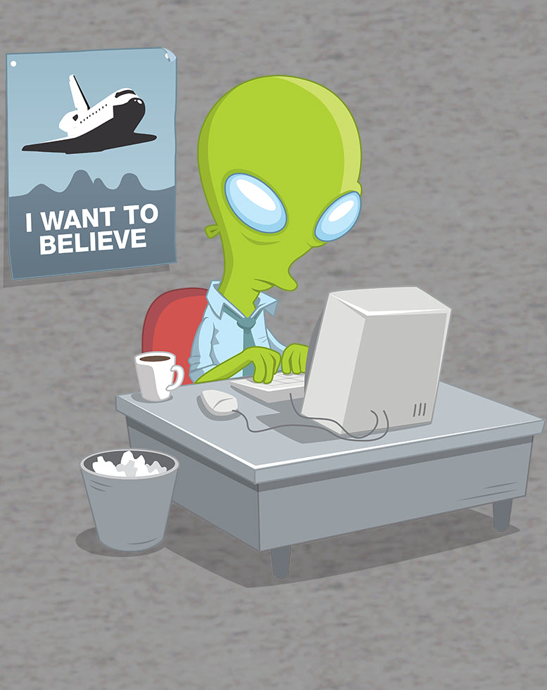 Weird Science I Want To Believe Official Men's T-shirt ()