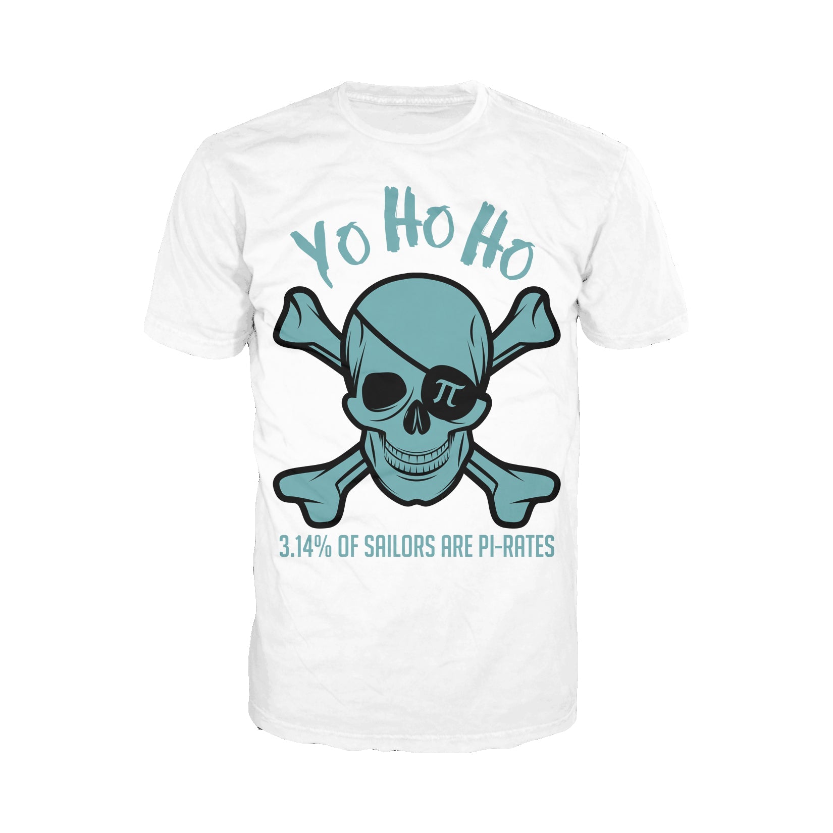 Weird Science Pi-rate Skull Official Men's T-shirt (White)