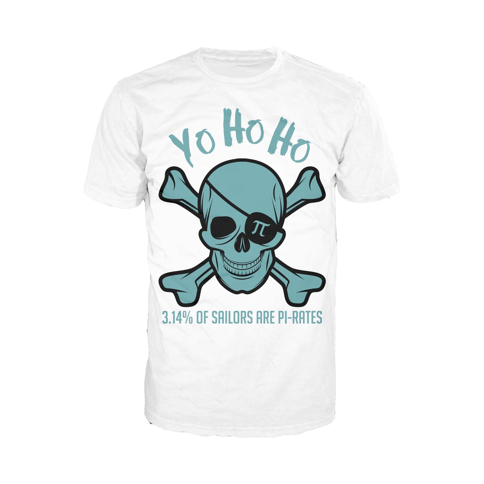 Weird Science Pi-rate Skull Official Men's T-shirt (White)