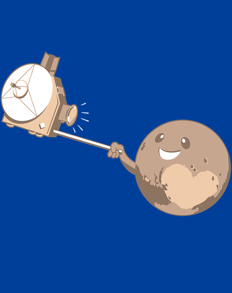 Weird Science Pluto Selfie Official Men's T-shirt ()