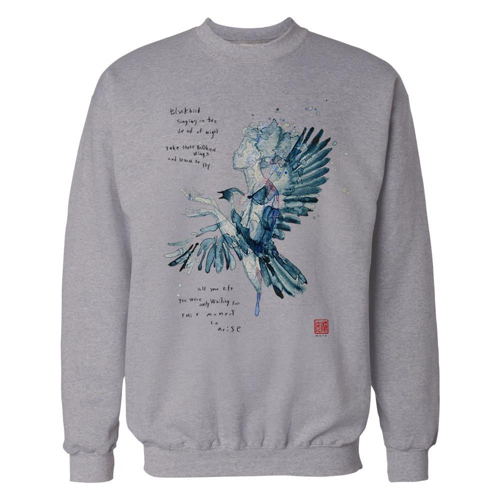 Beatles David Mack Blackbird Official Sweatshirt ()