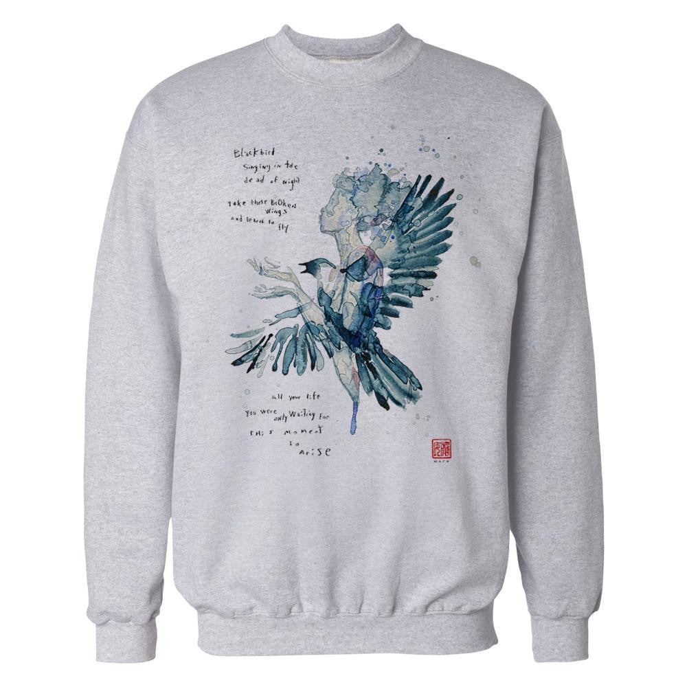Beatles David Mack Blackbird Official Sweatshirt ()