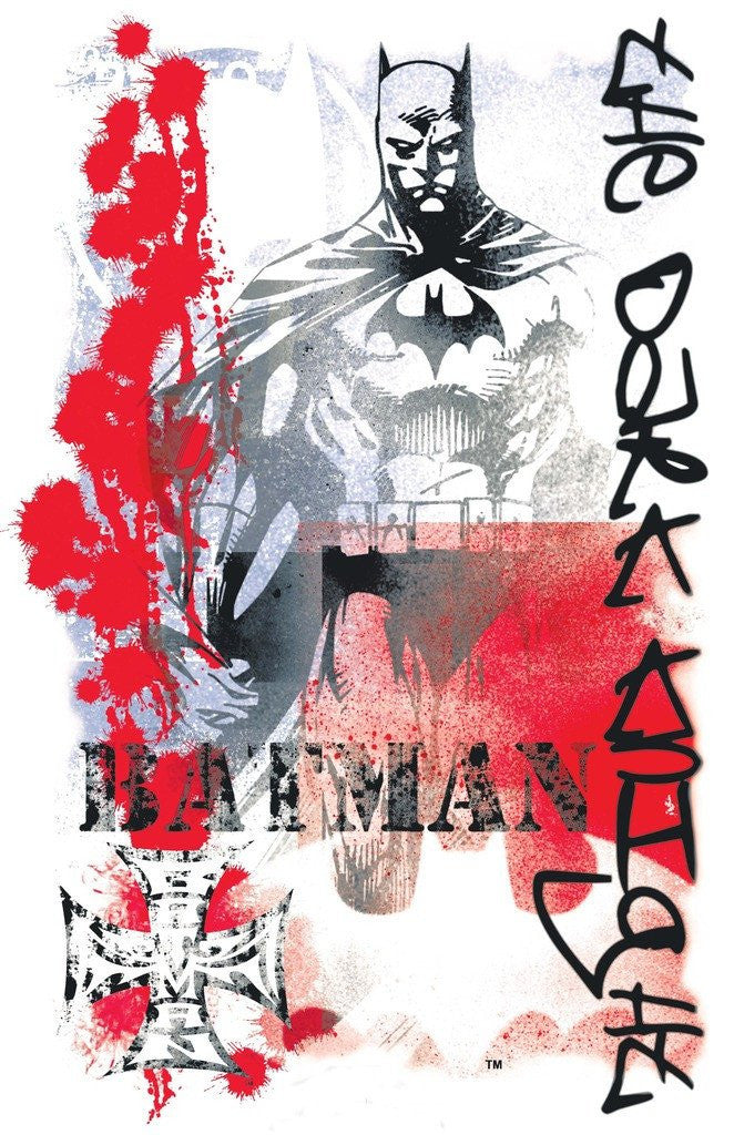 DC Comics Batman Stencil Official Men's T-shirt ()