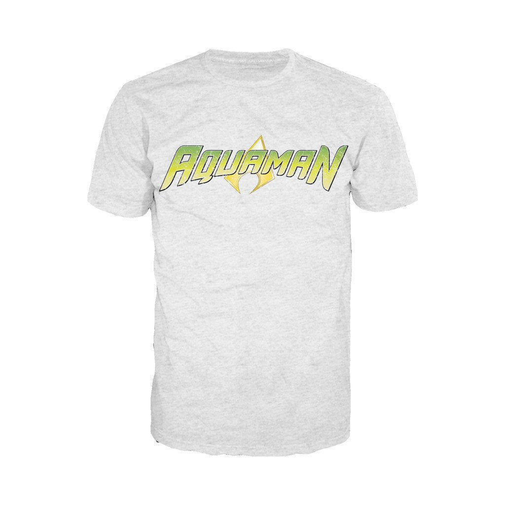 DC Comics Aquaman Distressed Logo Official Men's T-shirt ()