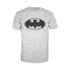 DC Comics Batman Logo Grey Official Men's T-shirt ()