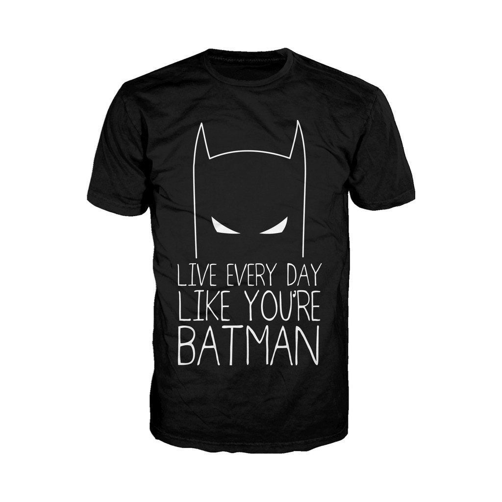 DC Comics Batman Text Every Day Official Men's T-Shirt ()