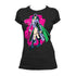 DC Comics Retro Catwoman Character Spray Official Women's T-shirt ()