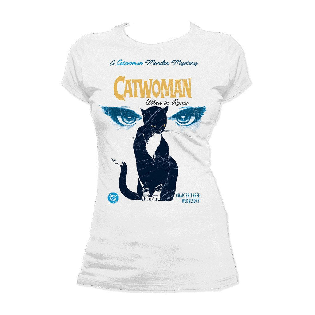 DC Comics Catwoman Cover Rome Official Women's T-shirt ()