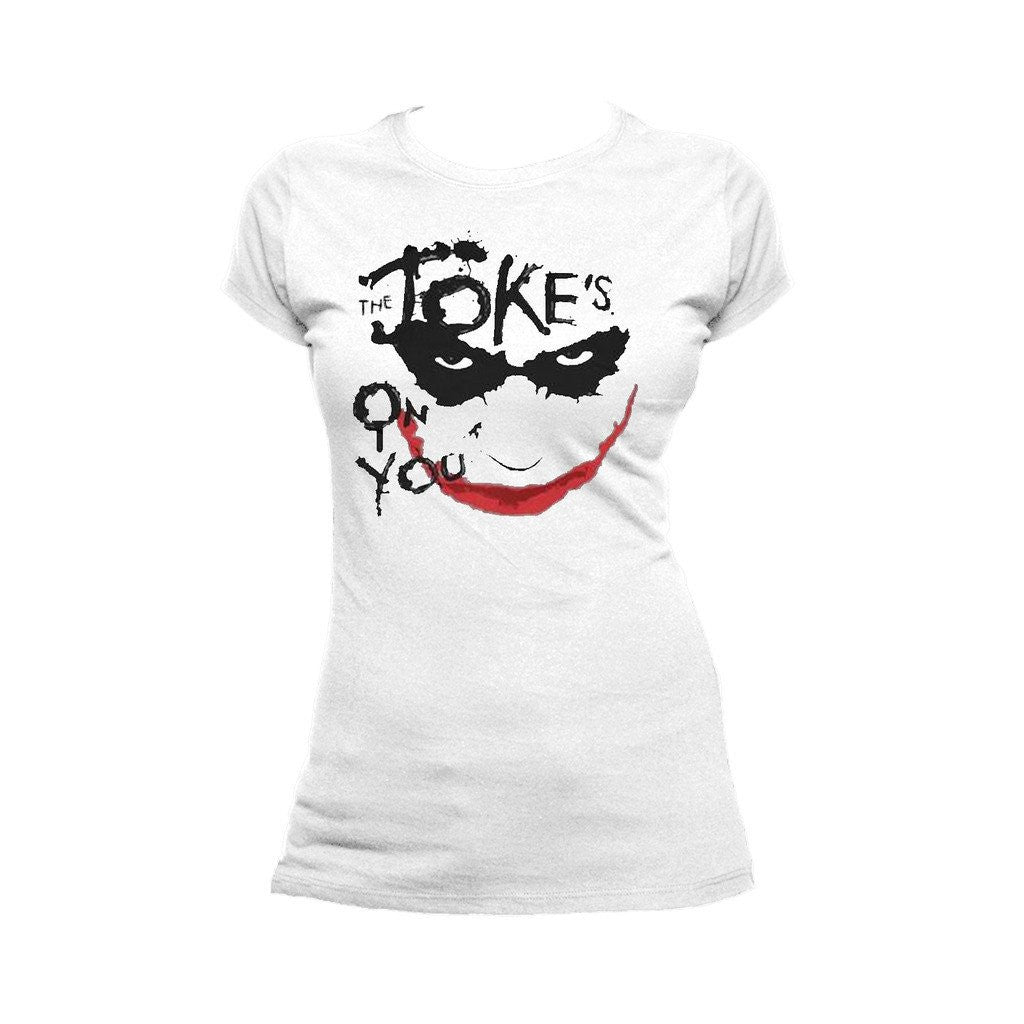 DC Batman Dark Knight Joker Stencil Official Women's T-shirt ()