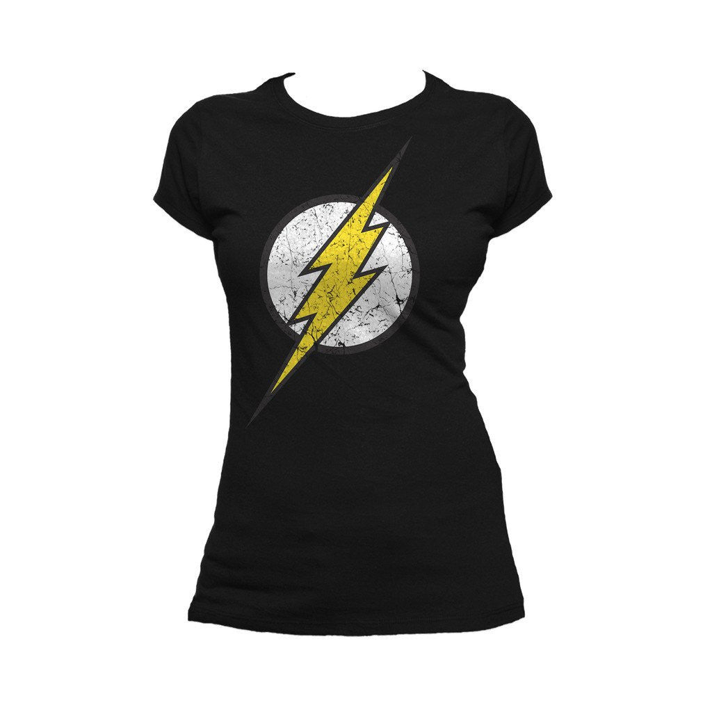 DC Comics Flash Modern Distressed Logo Official Women's T-shirt