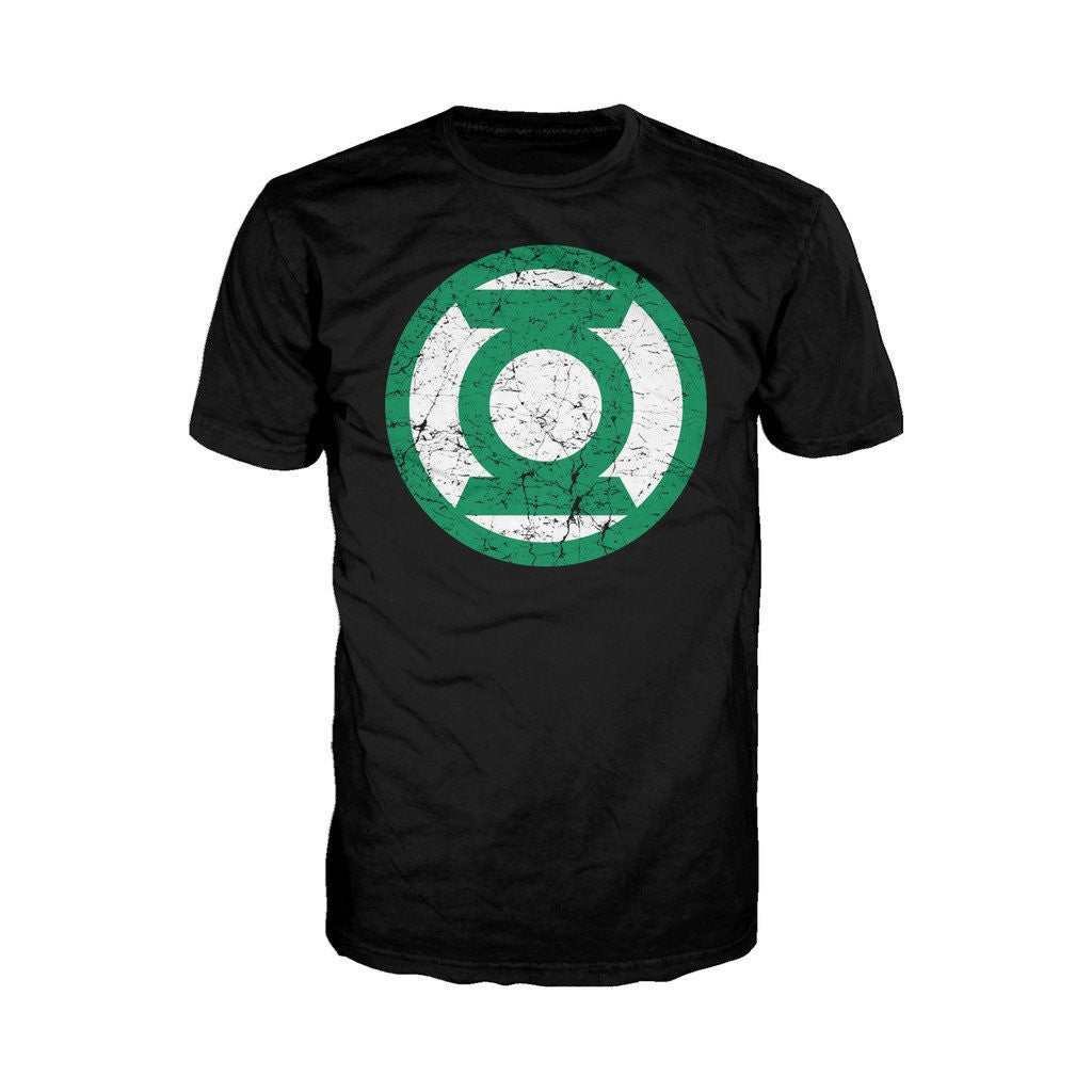 DC Comics  Lantern Distressed Logo Official Men's T-shirt