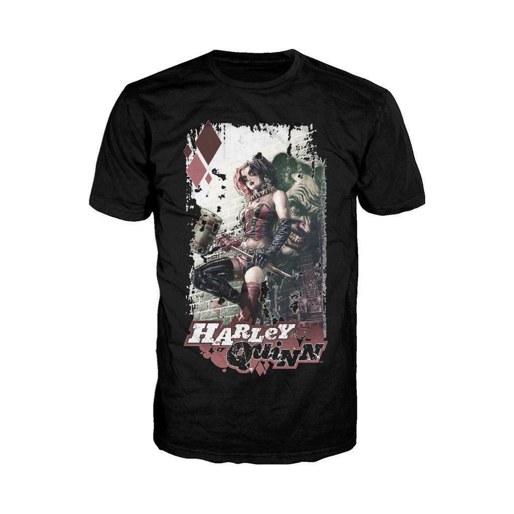 DC Comics Harley Quinn Comic Cover Official Men's T-Shirt ()
