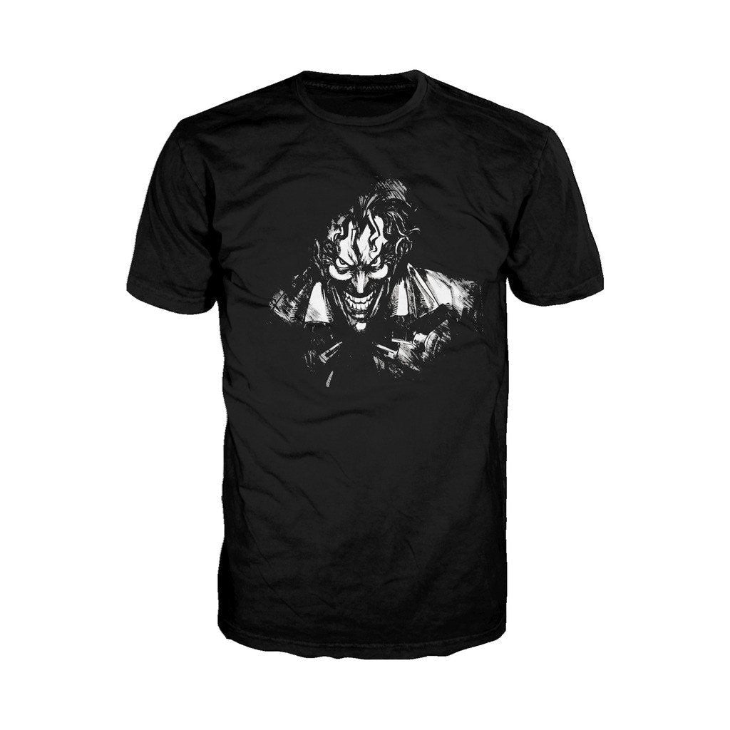 DC Comics Joker Character Silhoutte Official Men's T-Shirt ()