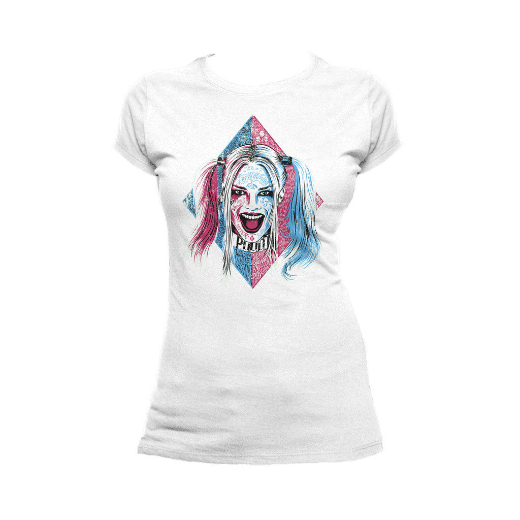DC Suicide Squad Harley Quinn Lil Face Official Women's T-shirt ()