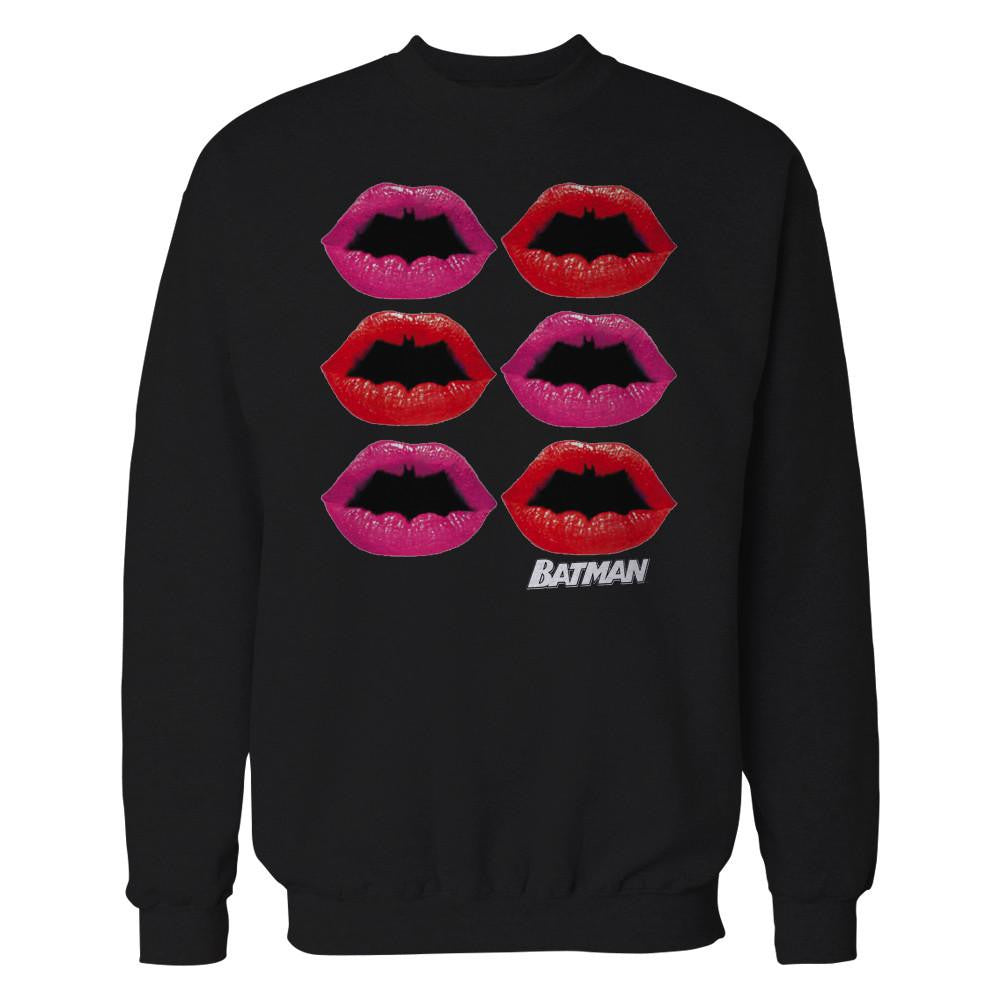 DC Comics Batman Logo Lips Official Sweatshirt ()