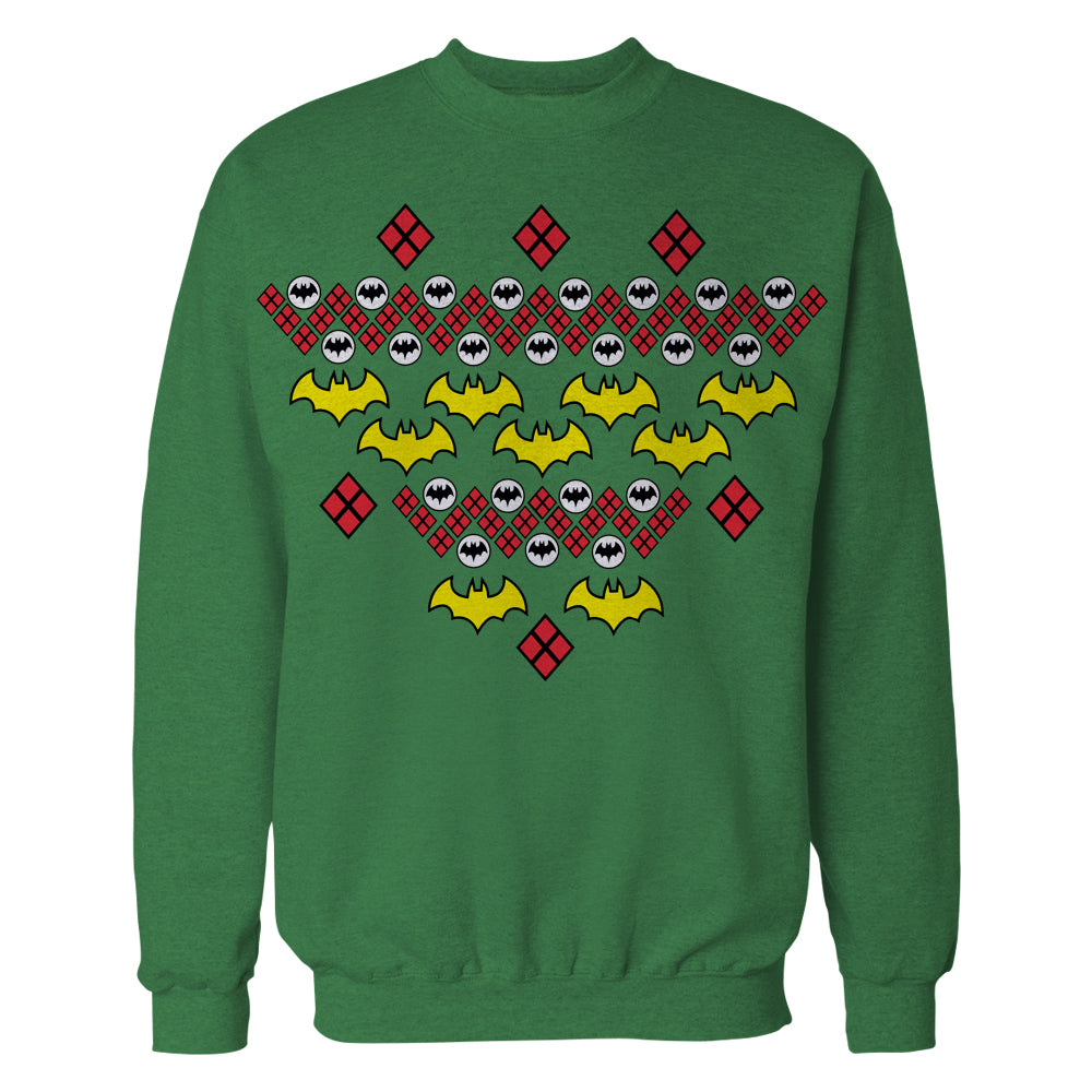 DC Comics Batman Xmas Pattern Official Sweatshirt ()