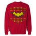DC Comics Justice League Batman Xmas Pattern Ha Official Sweatshirt ()