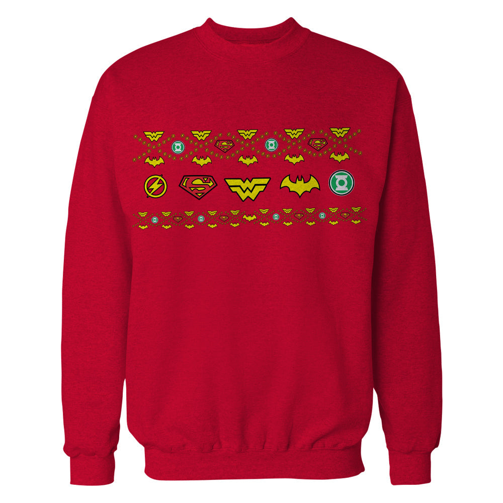DC Comics Justice League Xmas Pattern Tube Official Sweatshirt ()
