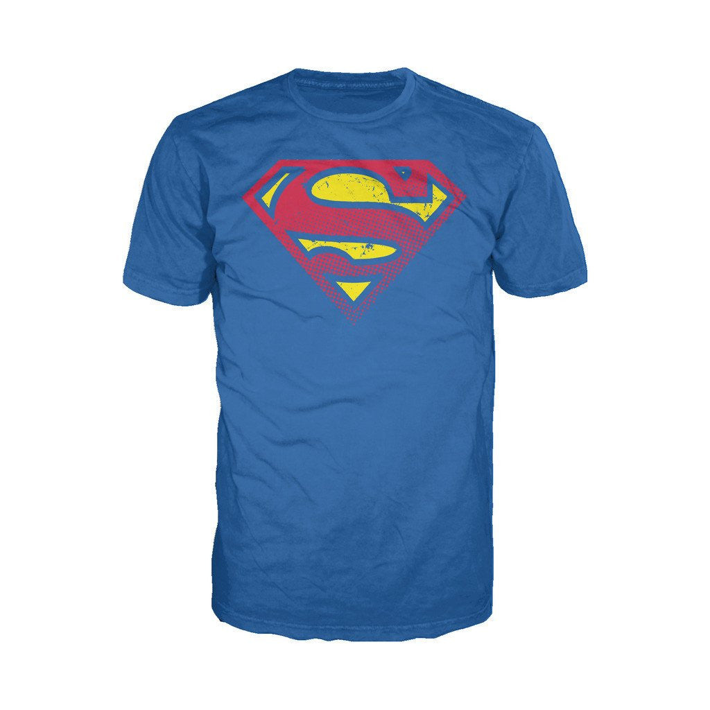 DC Comics Superman Logo Halftone Official Men's T-shirt ()