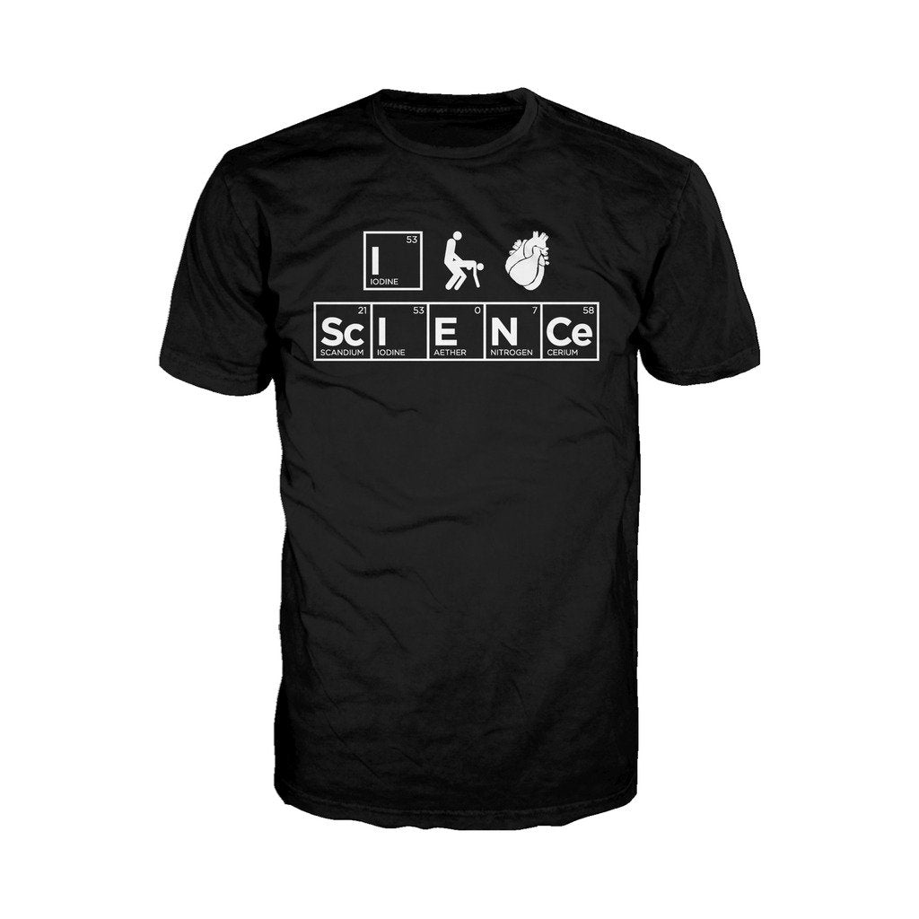 Weird Science I (Stick Figure Anatomical Heart) Science Official Men's T-shirt ()