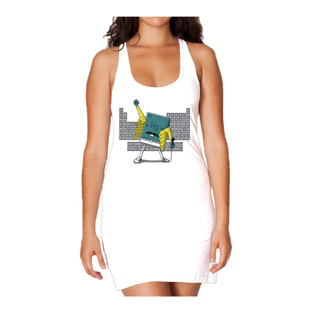 Weird Science Freddie Mercury Official Women's Long Tank Dress ()