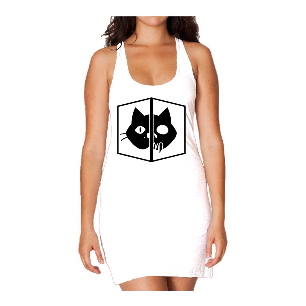 Weird Science Schrodinger's Cat Official Women's Long Tank Dress ()