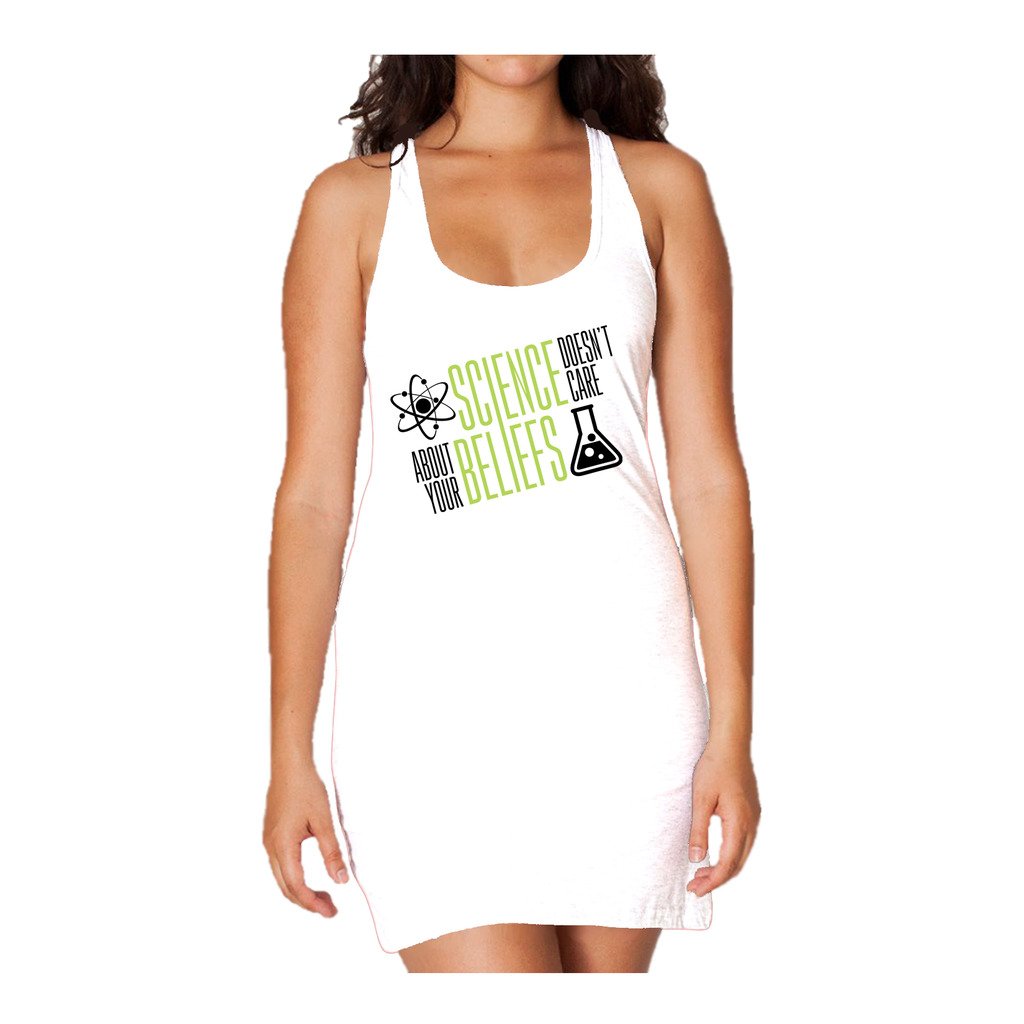 Weird Science Science Doesn't Care Official Women's Long Tank Dress ()