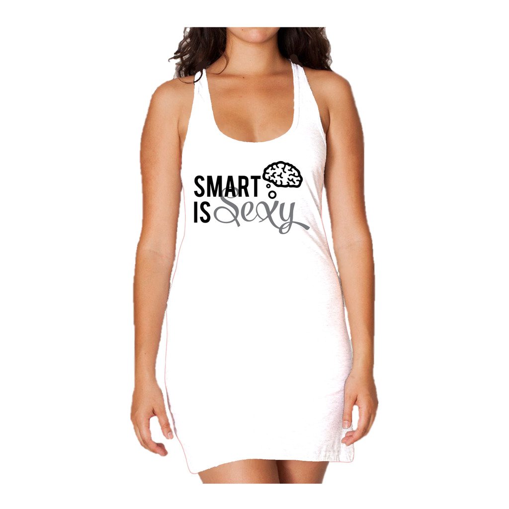 Weird Science Smart Is Sexy Official Women's Long Tank Dress ()