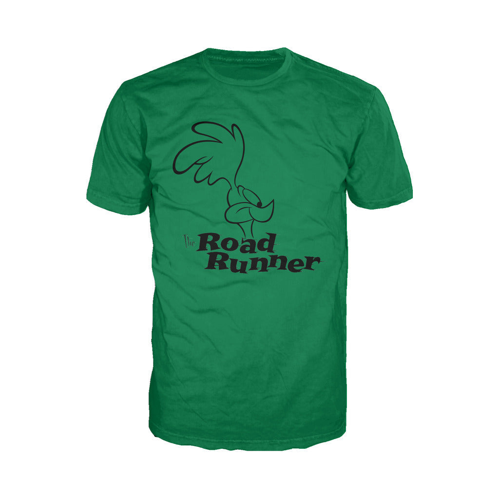 Looney Tunes Road Runner +Logo Profile Official Men's T-Shirt ()