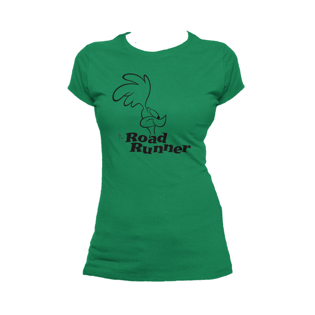 Looney Tunes Road Runner +Logo Profile Official Women's T-Shirt ()