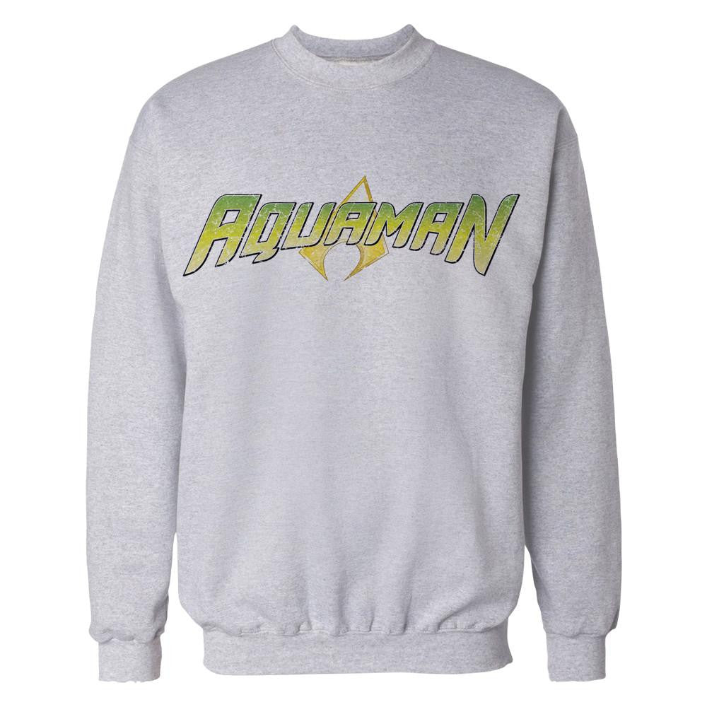 DC Comics Aquaman Distressed Logo Official Sweatshirt ()