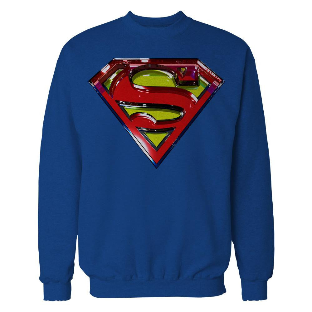 DC Comics Superman Logo Glass Official Sweatshirt ()