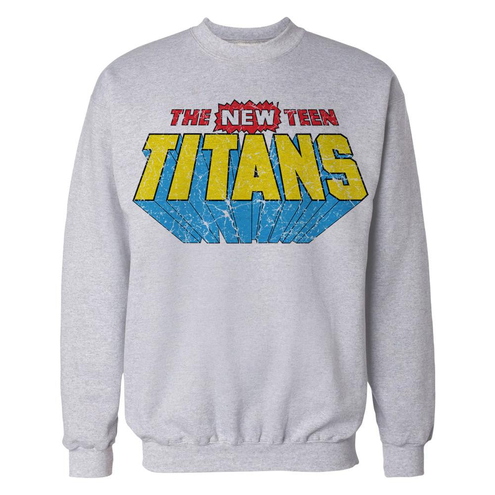 DC Comics New Teen Titans Distressed Logo Official Sweatshirt ()