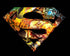 DC Comics Superman Logo Mural Official Men's T-shirt ()