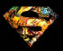 DC Comics Superman Logo Mural Official Women's T-shirt ()