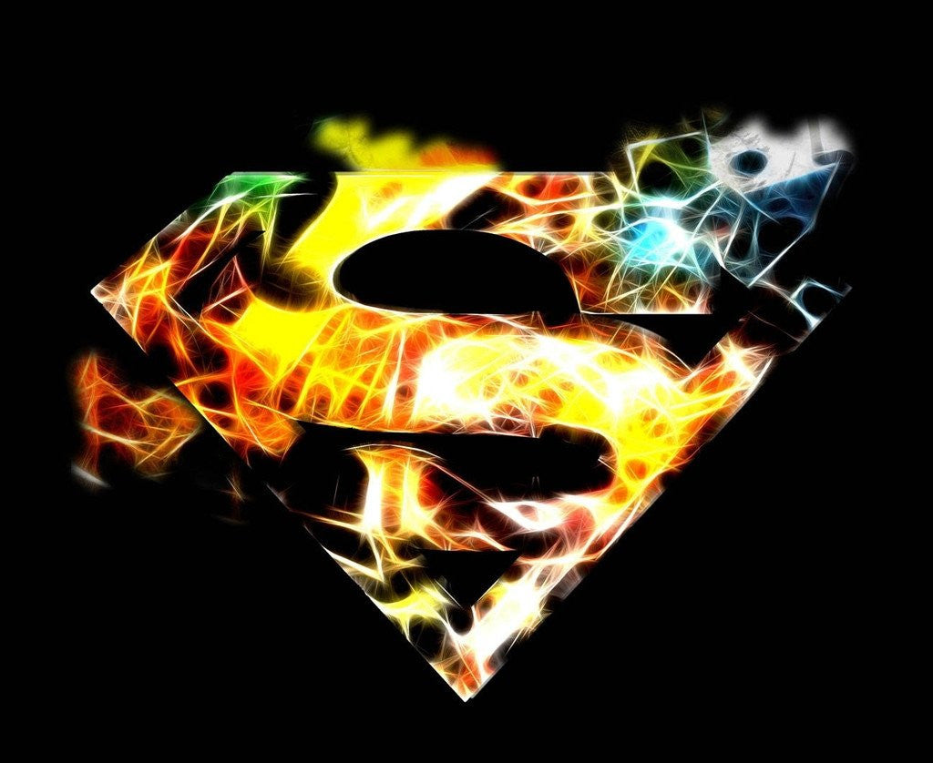 DC Comics Superman Logo Saturated Official Men's T-shirt ()