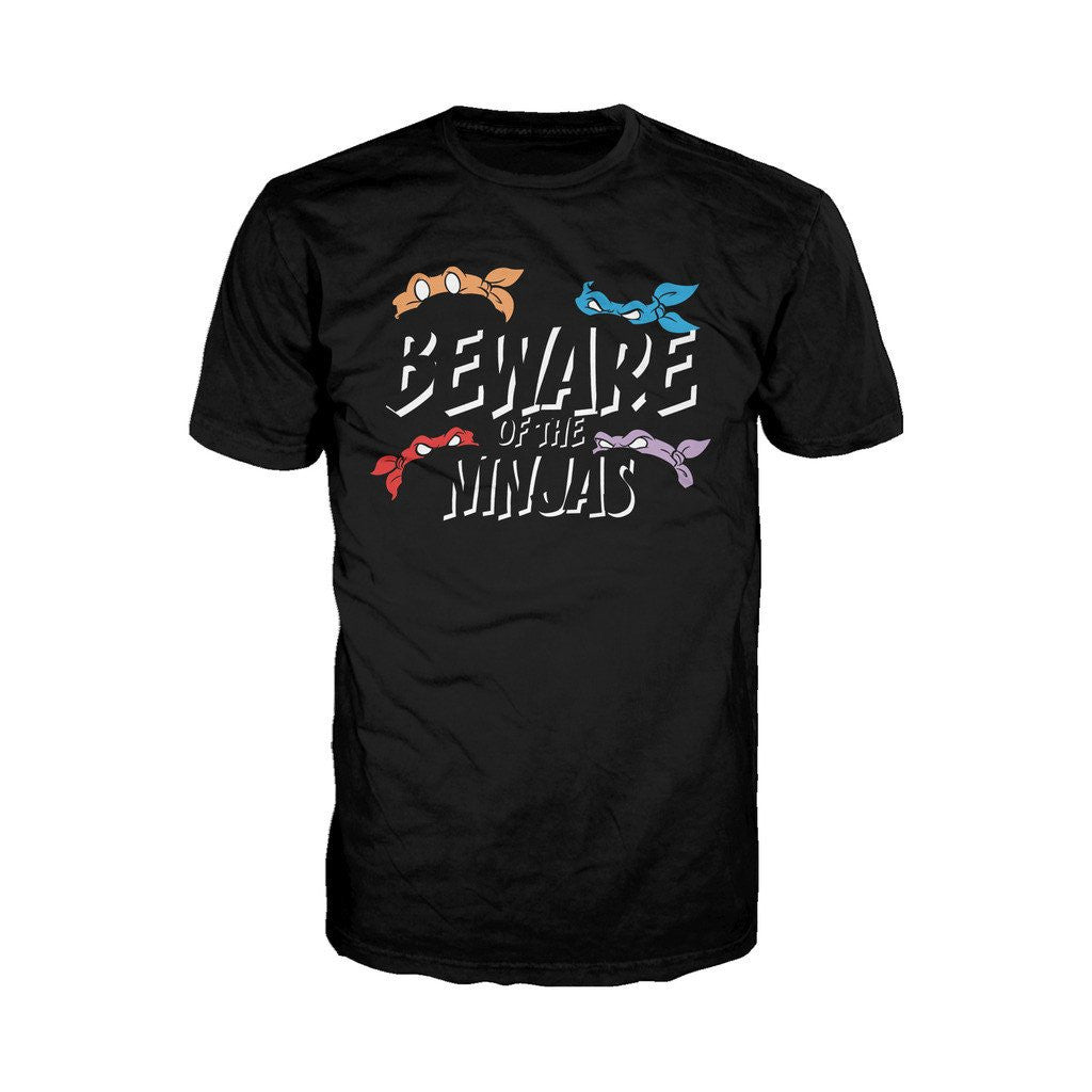 TMNT Group Beware of Ninjas Official Men's T-shirt ()