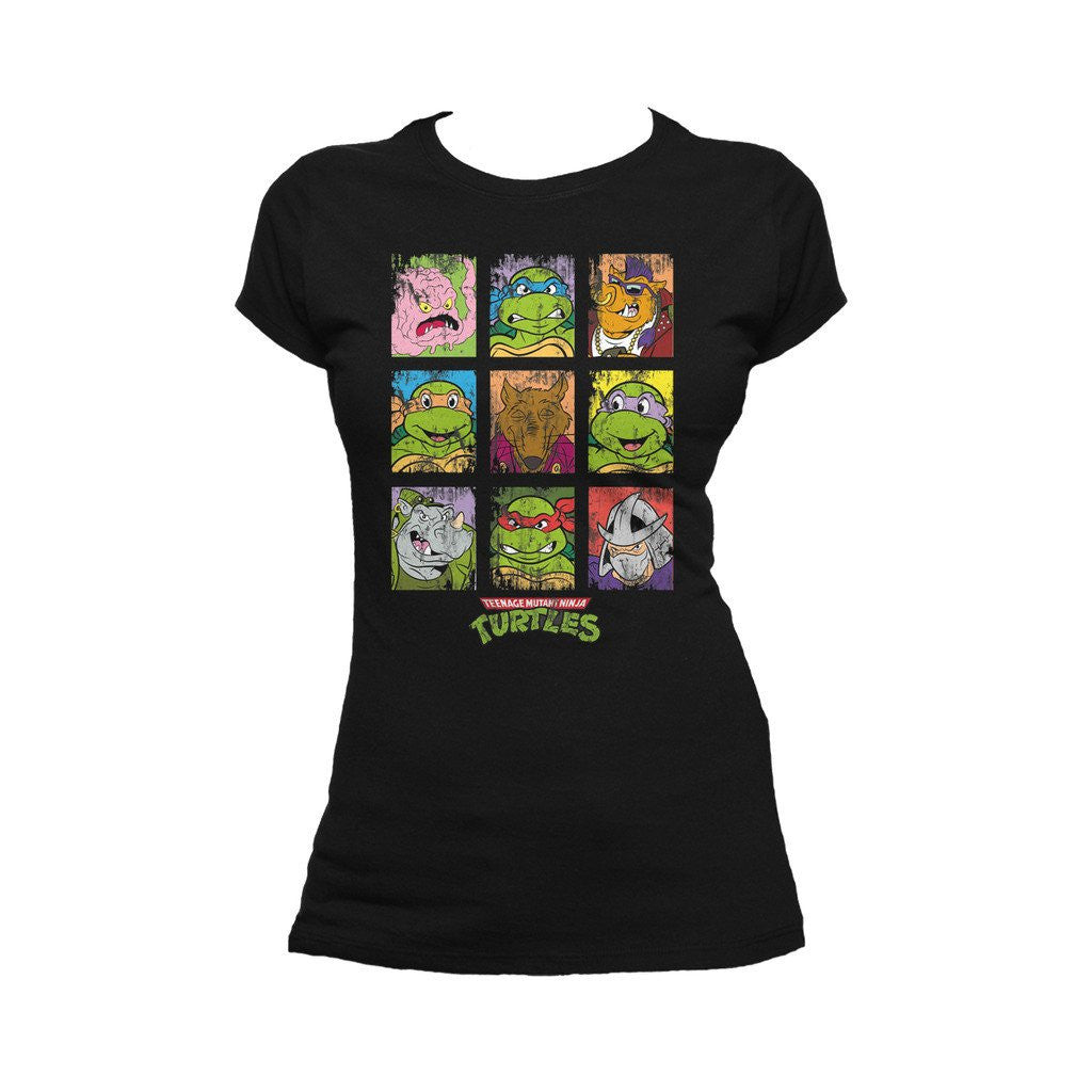 TMNT Group Grid Dist Official Women's T-shirt ()