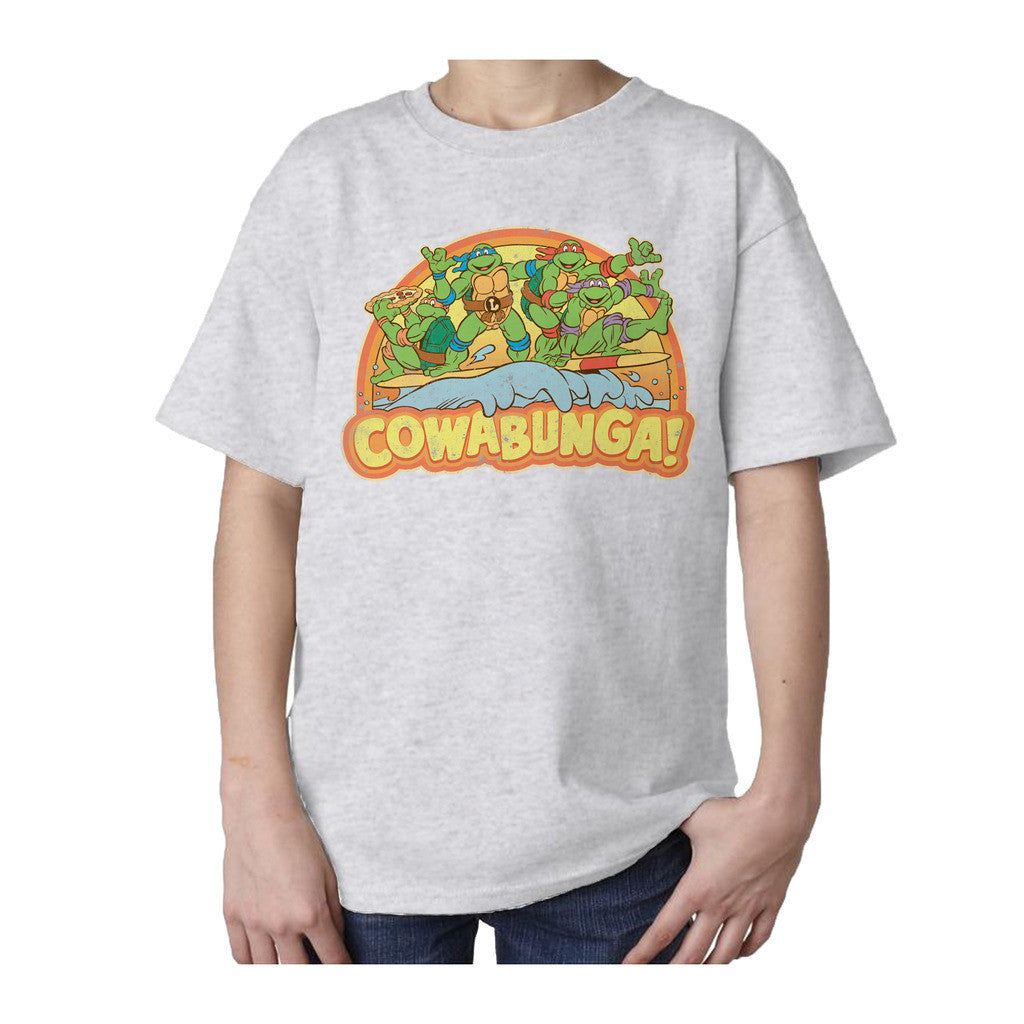 TMNT Gang Retro Cowabunga Official Kid's T-Shirt ()