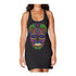 Sugar Skull Mexican Skull Women's Long Tank Dress ()