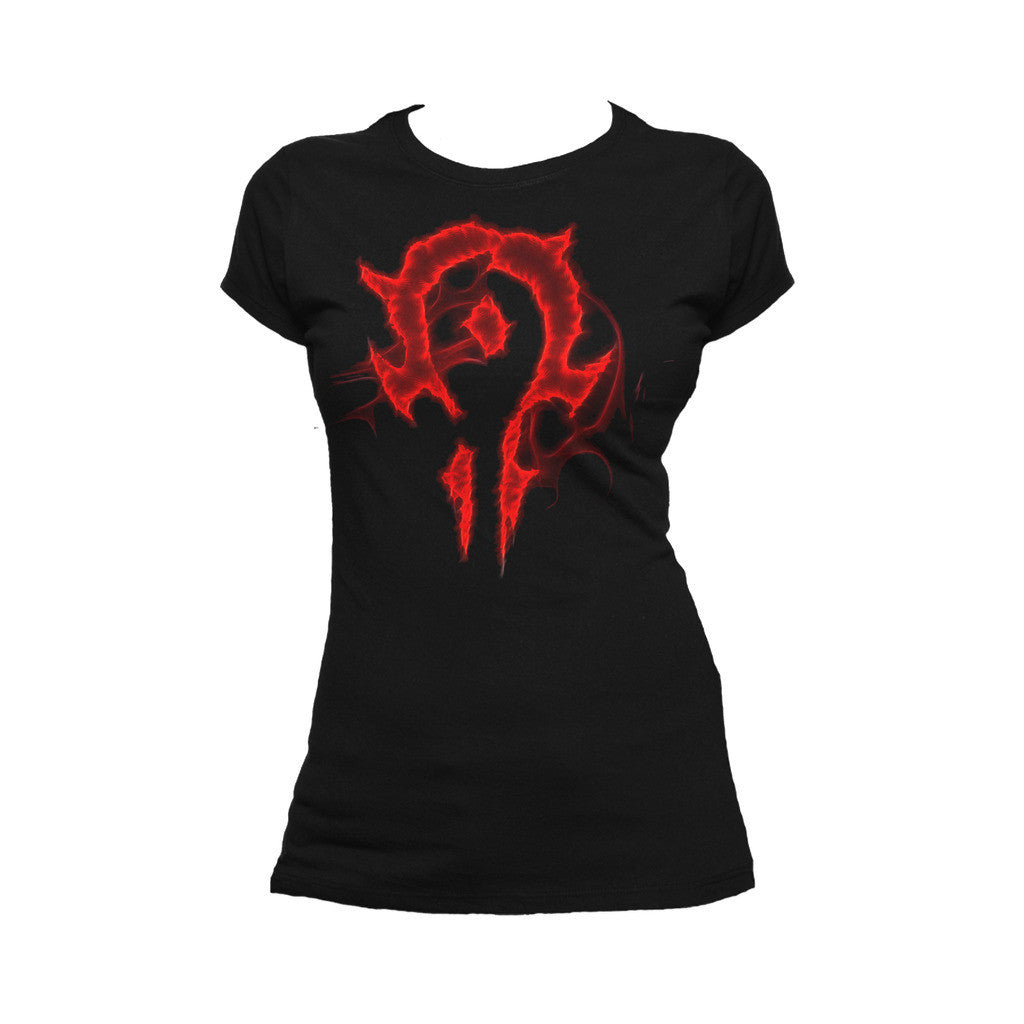 Warcraft Horde Logo Saturated Official Women's T-shirt ()