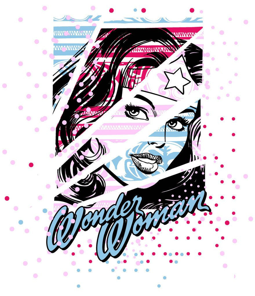 DC Comics Wonder Woman Warhol Official Women's T-shirt ()