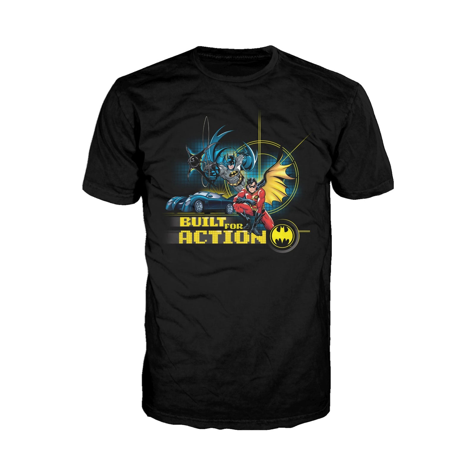 DC Comics Batman Built Action Official Men's T-shirt ()