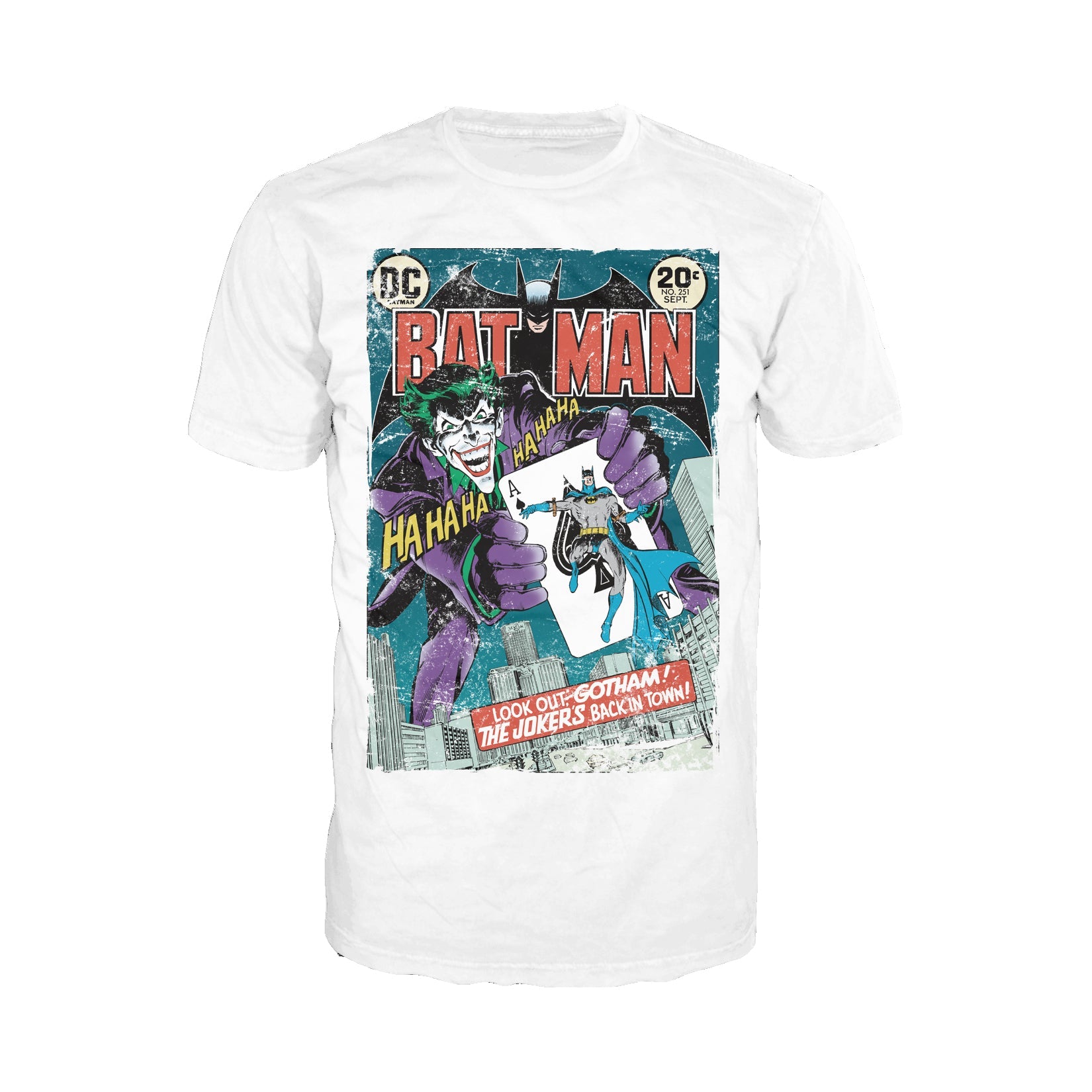 DC Comics Batman Cover 251 Joker Official Men's T-shirt ()