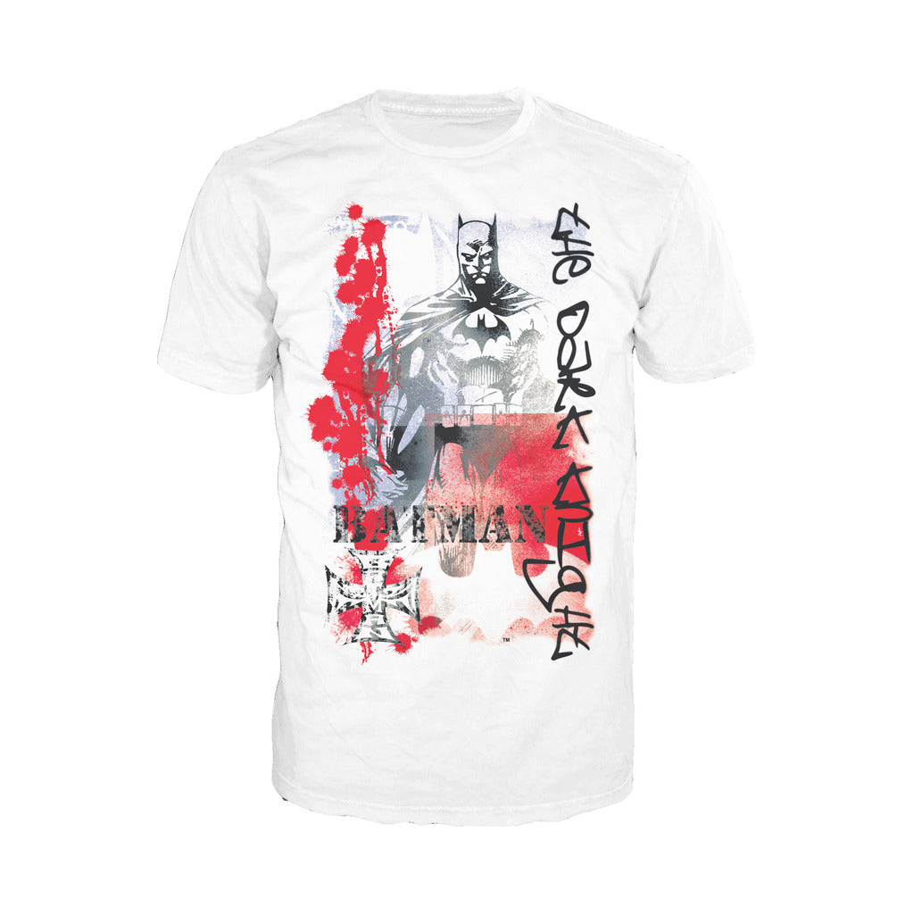 DC Comics Batman Stencil Official Men's T-shirt ()