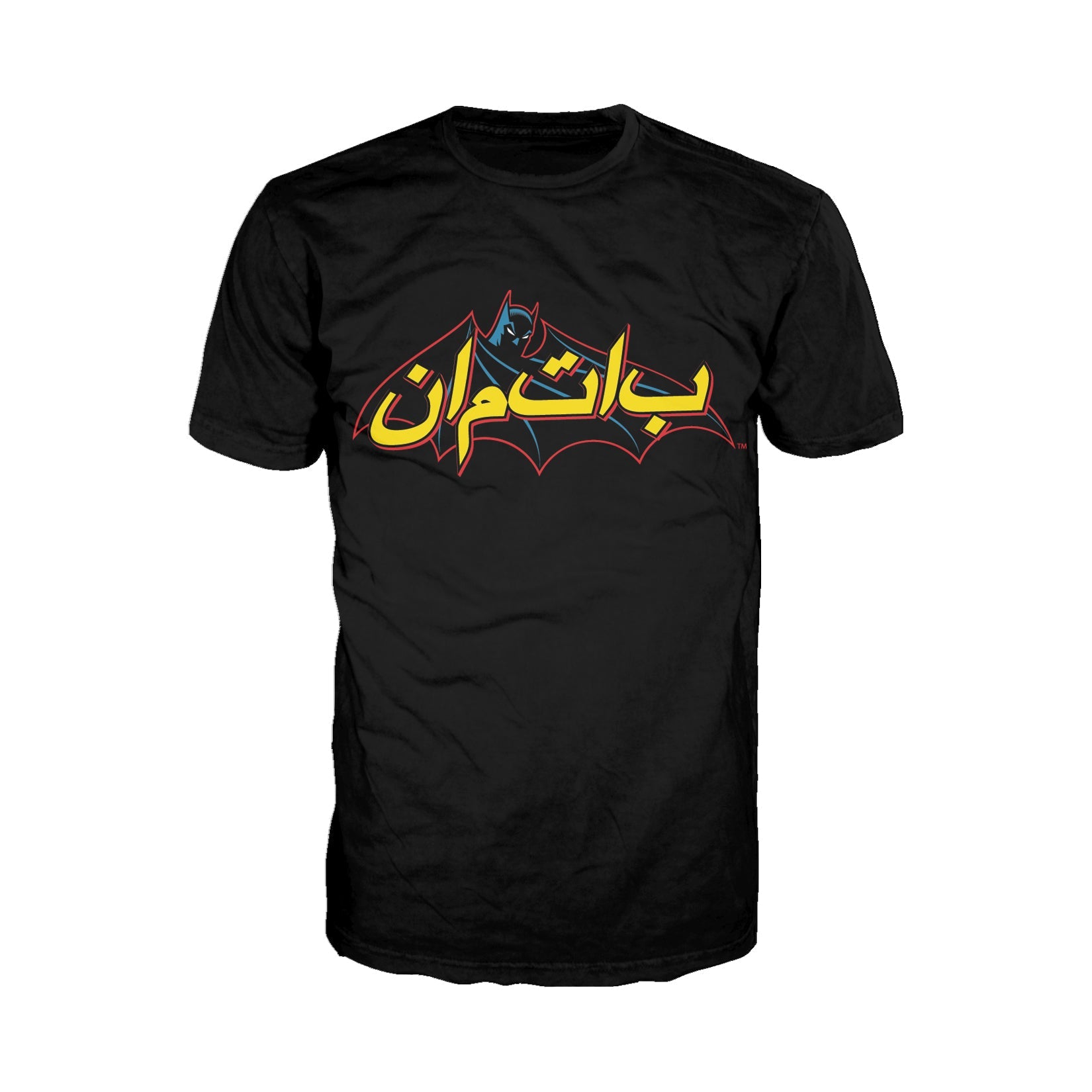 DC Comics Batman Comic Arabic Logo Official Men's T-shirt ()
