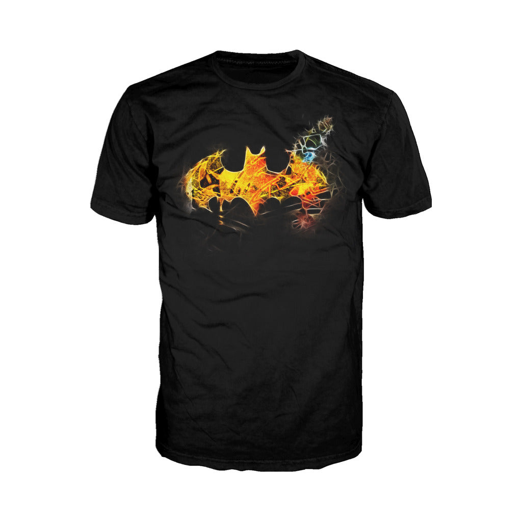 DC Comics Batman Logo Saturated Official Men's T-shirt ()