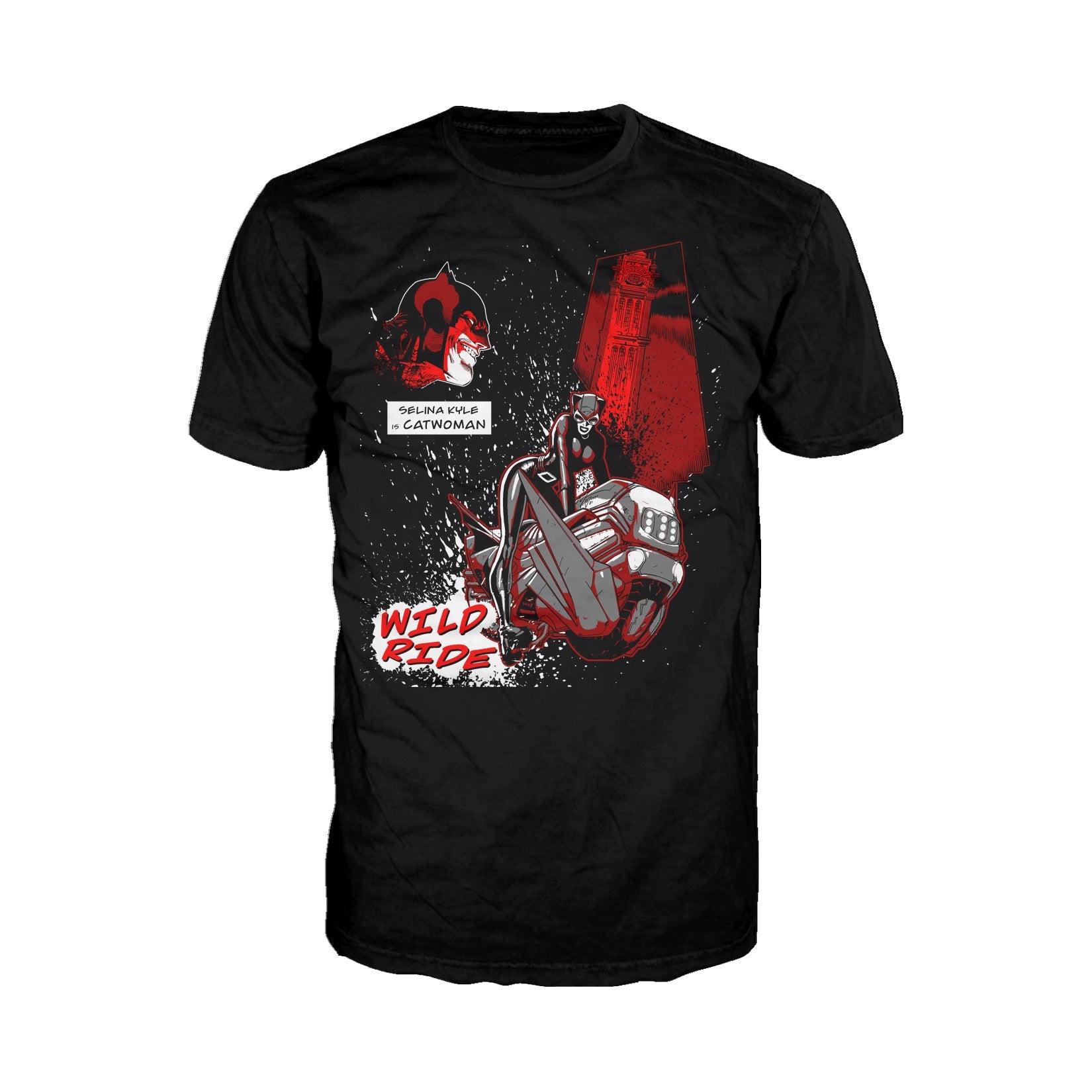 DC Comics Catwoman Wild Ride Official Men's T-shirt ()