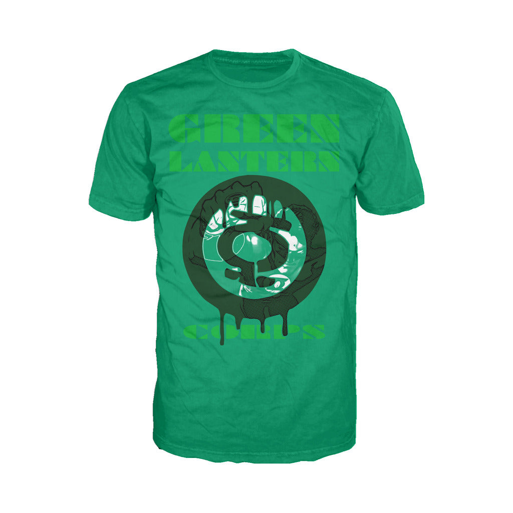DC Comics  Lantern Corps Graff Official Men's T-shirt ()