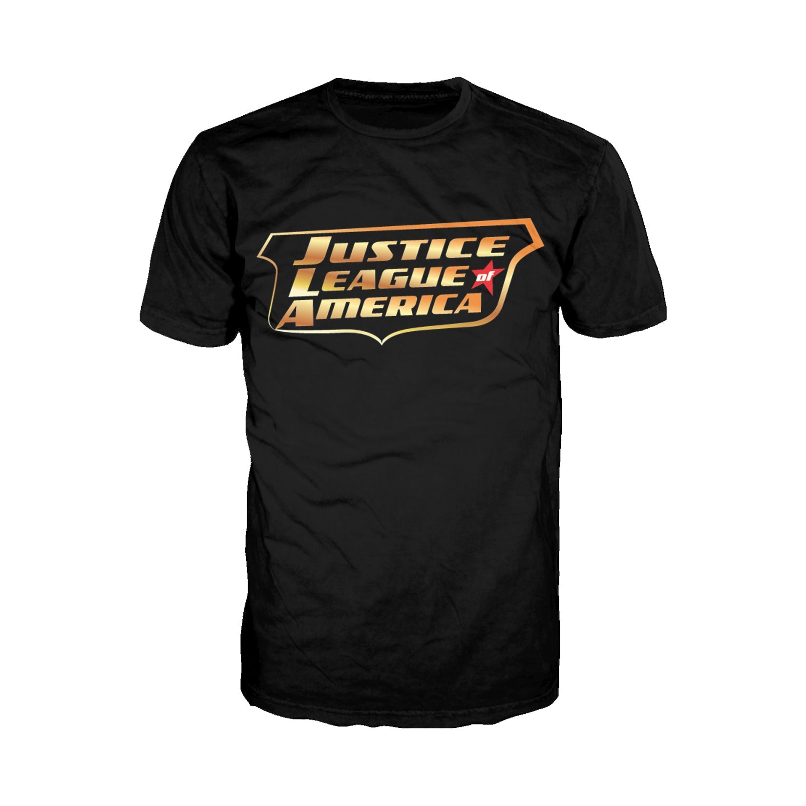 DC Comics Justice League JLA Classic Metallic Logo Official Men's T-shirt ()